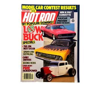 Hot Rod Magazine February 1987 Very Good Used Condition